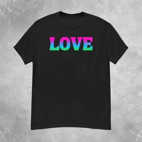 Shirt colorful love - colorful, uomo