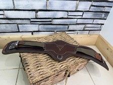 Circonferenza dressage in pelle imbottita super morbida S/H 32" Voltaire - Nero