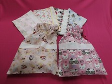 SACCHETTO ASILO DA RICAMARE PUNTO CROCE FANTASIE ORSETTI LOVE KITTY LOL UNICORNO