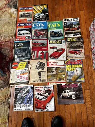 Vintage auto magazines road - vintage,