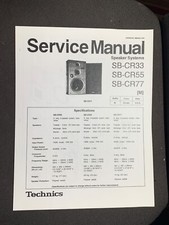 Technics SB-CR33 SB-CR55