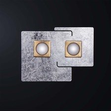 Modern 2 Light Silver and Gold