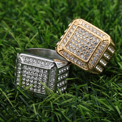 Anello uomo mignolo ghiacciato