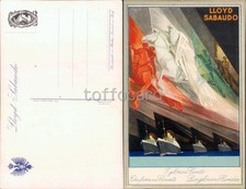 PUBBLICITA' LLOYD SABAUDO-FUTURISMO CONTI SAVOIA-AUTORE RICCOBALDI-D16-68