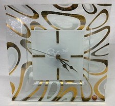 Orologio da tavolo in vetro di