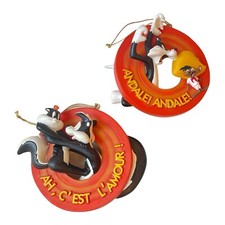 Ornamenti The Bradford Exchange Looney Tunes Andale! Andre!" & "C'est L'amour"