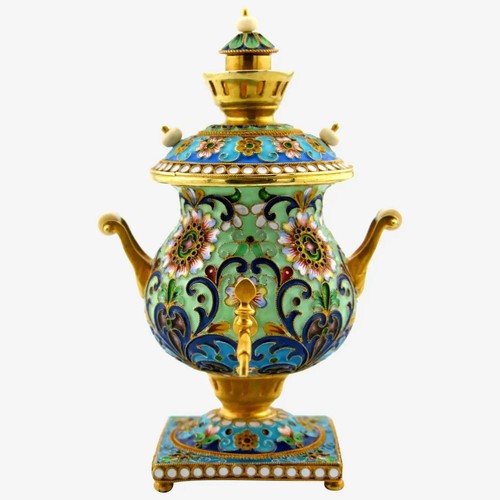 Silver gilt and champleve - silver-gilt,