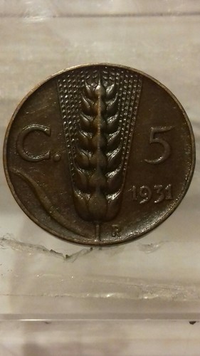 Regno italia centesimi - regno, 5