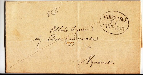 1866 pontificio lettera - 1866,