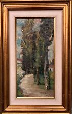 Olio su tavola Drugolo 1971 Tancredi Muchetti quadro con cornice 42x26,5 cm