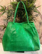 Maxi borsa stampa pitonata