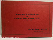 Manuale e Capitolato del Lanciarazzi  MEGALUX. Cordsen - Milano anni 60 ?