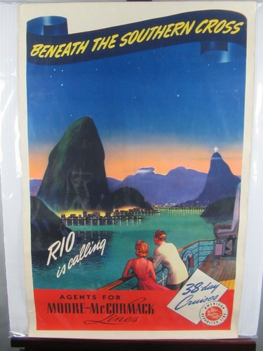 Poster viaggio vintage rio - viaggio,