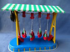 TIN TOY-GIOCATTOLO LATTA-GIOSTRINA A BARCHETTA-MECCANISMO A CORDA-CHINA