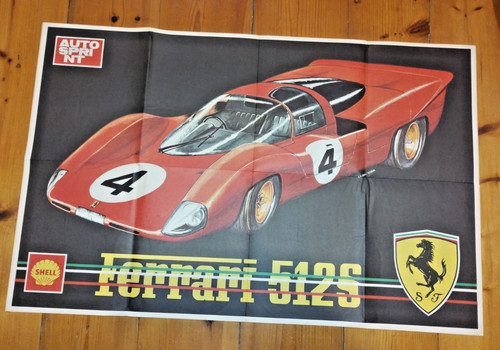Ferrari 512 poster brochure - s,