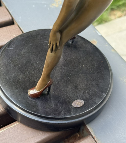 Scultura bronzo donna statua - scultura,
