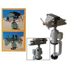 MORSA DA BANCO BASE GIREVOLE SNODABILE APERTURA MASSIMA 50MM FISSAGGIO MORSETTO