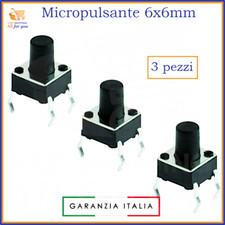 Micro pulsante pulsanti a saldare 4 pin mini per circuito stampato pcb 6x6 12V