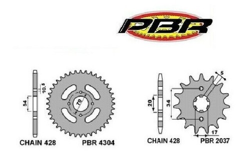Honda cbr 125 2004 2010 - 125, kit