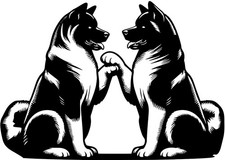 Adesivo AMERICAN AKITA -