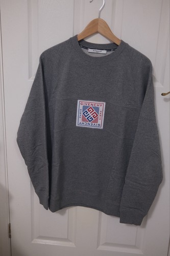 Felpa givenchy logo grigio - felpa,