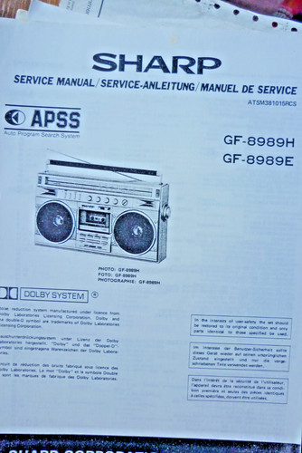 Sharp 8989h gf 8989e - sharp, /