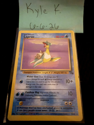 Pokemon tcg lapras - tcg, fossil