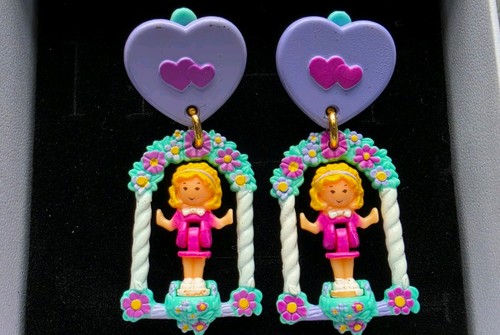 Orecchini polly pocket - pocket, 1993
