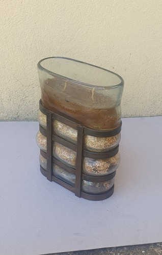 Vecchio antico vaso vetro - vaso,