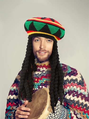 Cappello rasta con - rasta,