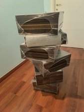 WENGE' PARQUET MASSELLO LISTONE 14x75x350/450 mm STOCK da 10 m² circa