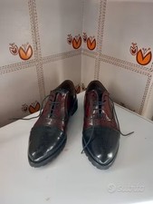 SCARPE DONNA IN PELLE BICOLOR