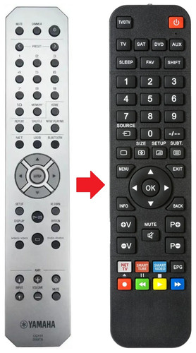 Telecomando adatto per yamaha - telecomando,