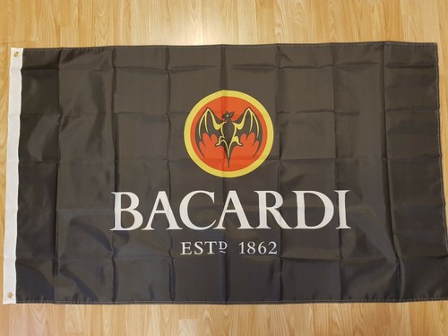 Black bacardi flag - black, keyring