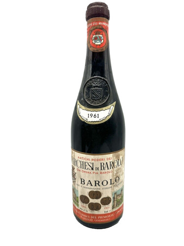 Vintage vino rosso barolo 1961 - vintage,