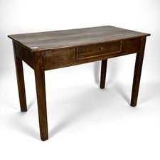 Antico Tavolo con cassetto Scrittoio rustico in legno epoca 800 italiano Cucina
