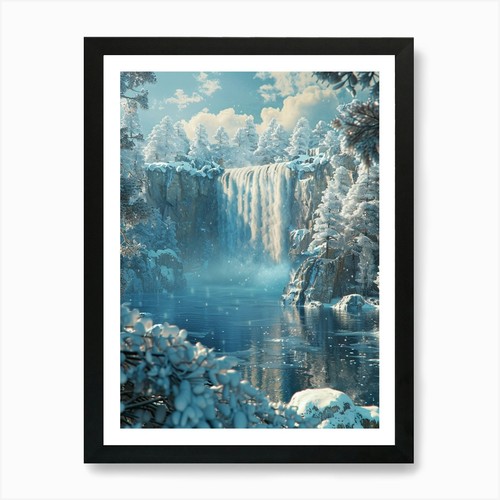 Stampa artistica cascata - , in