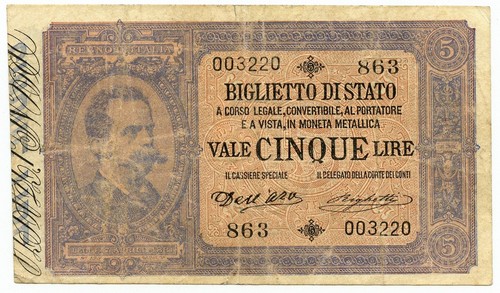 Lire biglietto stato - lire,