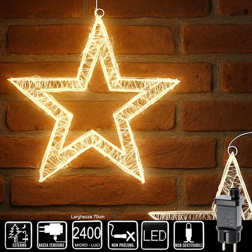 Stella luminosa natale 3d - luminosa, di