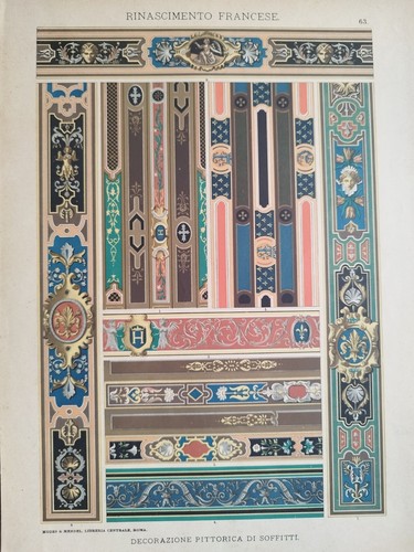Antica stampa colori del - a,