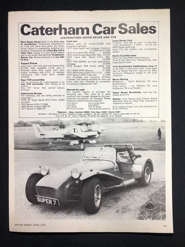Caterham cars history - cars,