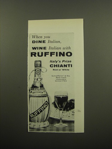 1960 ruffino chianti - chianti, ad