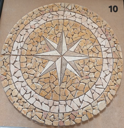 Mosaico rosone marmo - mosaico, in