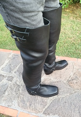 Stivali alti uomo stile biker - alti,