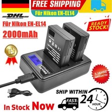 2 batterie 2000 mAh EN-EL14 /