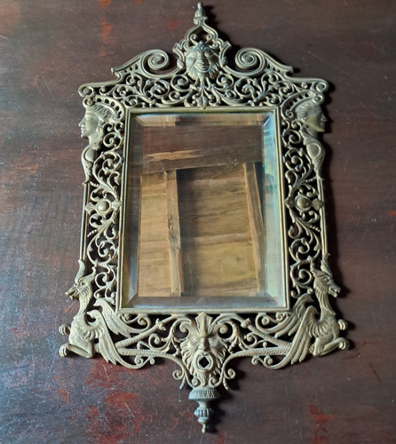 Specchio ottone della ditta - specchio,