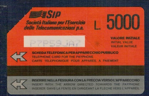 Gian scheda telefonica - scheda,
