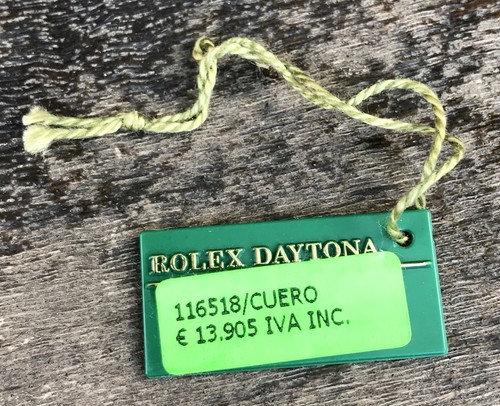 Rolex greentag hangtag - greentag,