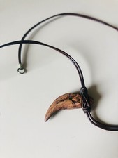 Collana/pendente Re Leonida (film 300) dente di lupo