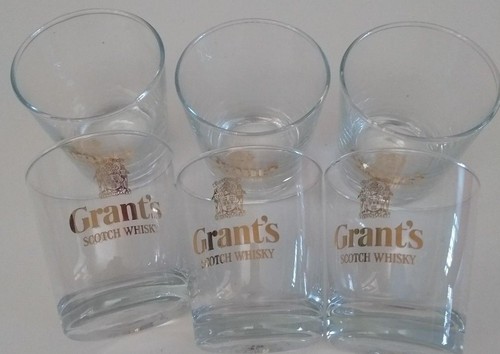 Grants scotch whisky - scotch, glasses